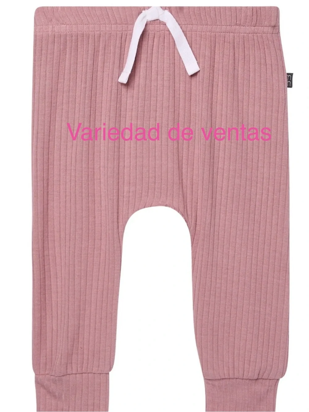 Kids Pajamas Pink Ribbed and Solid Jogger Pants - Set
